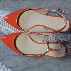 Coral slingbacks